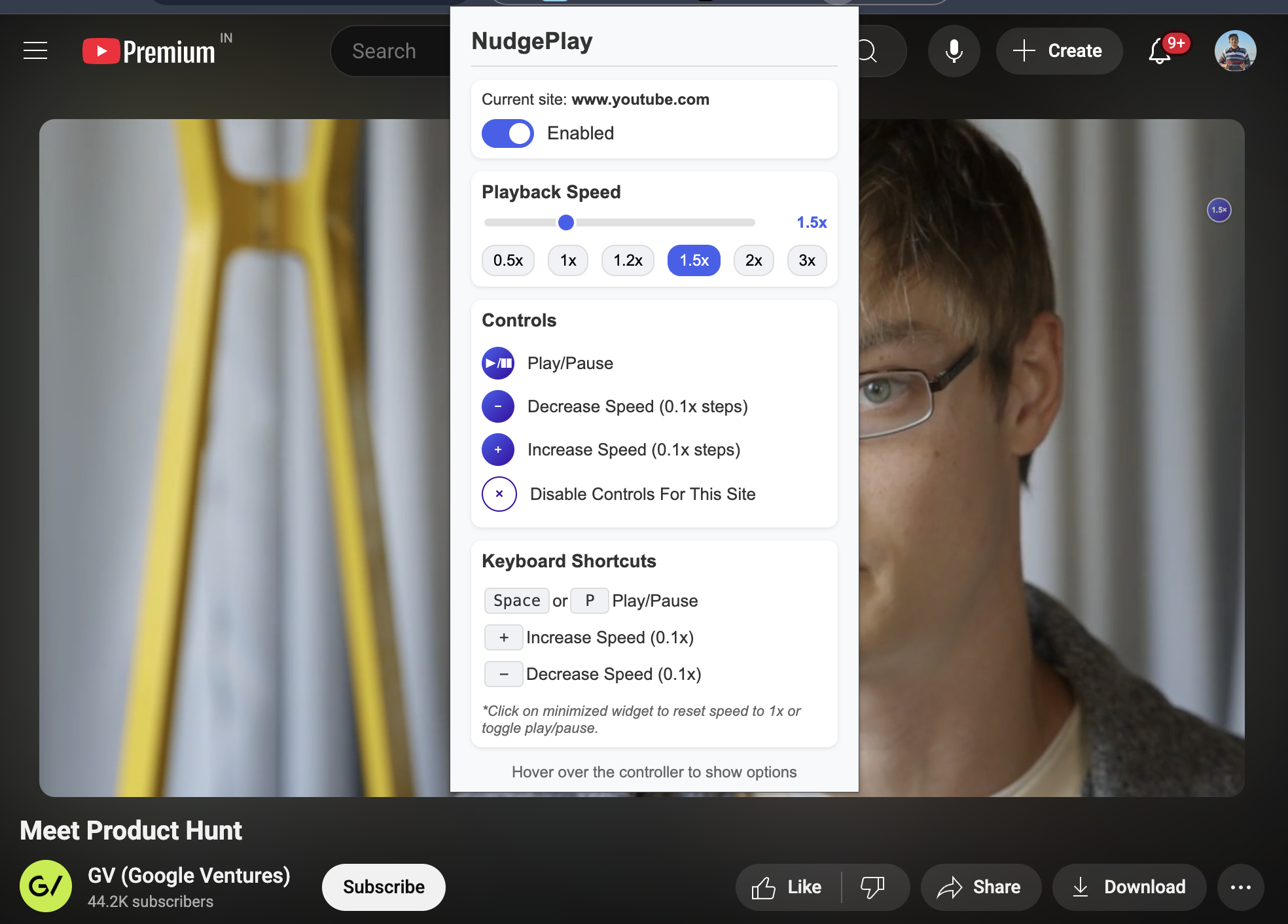 ตัวควบคุมวิดีโอเว็บ - Nudgeplay - ความเร็ววิดีโอของคุณจำได้ media 3