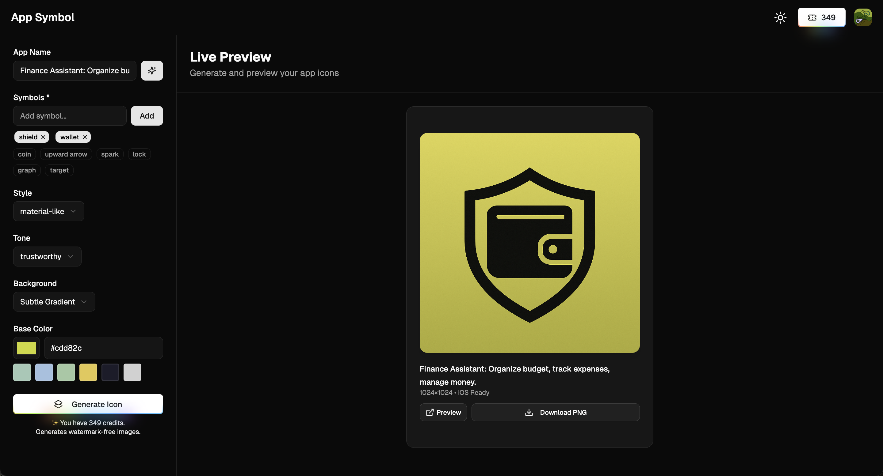 App symbol gallery image