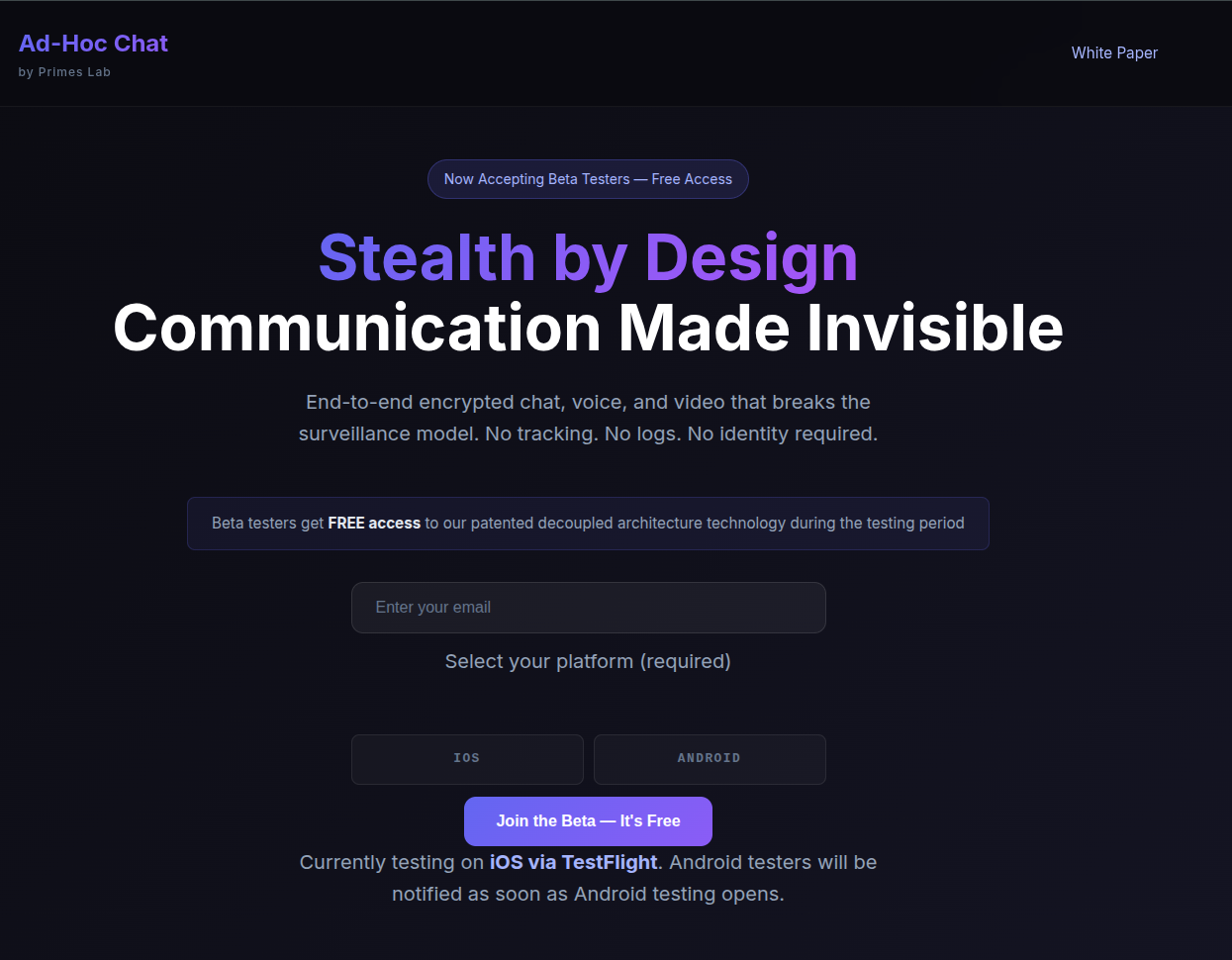 Ad Hoc Chat Beta Testers gallery image