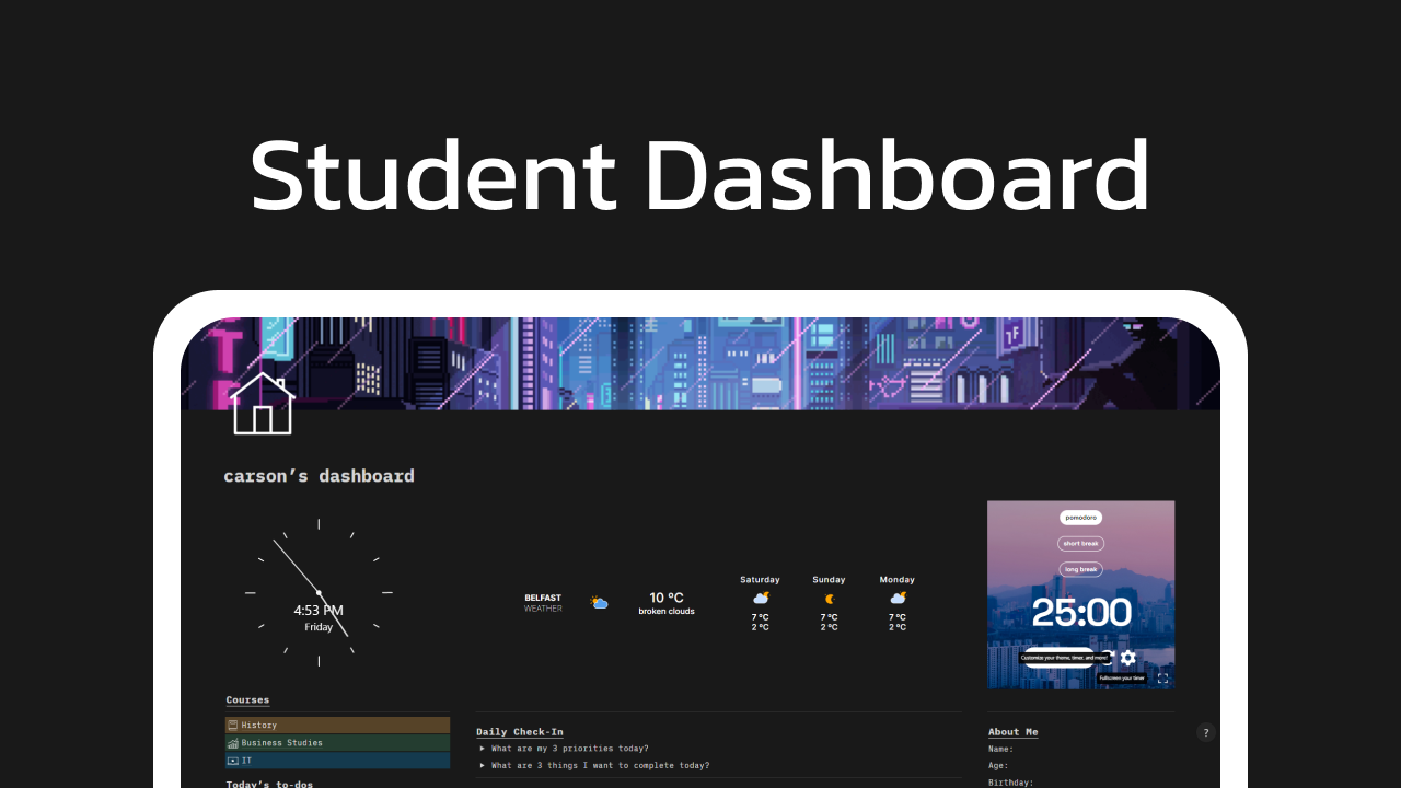Student Dashboard - Organize and Plan media 1