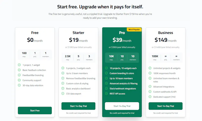 FeedbackBar screenshot 5