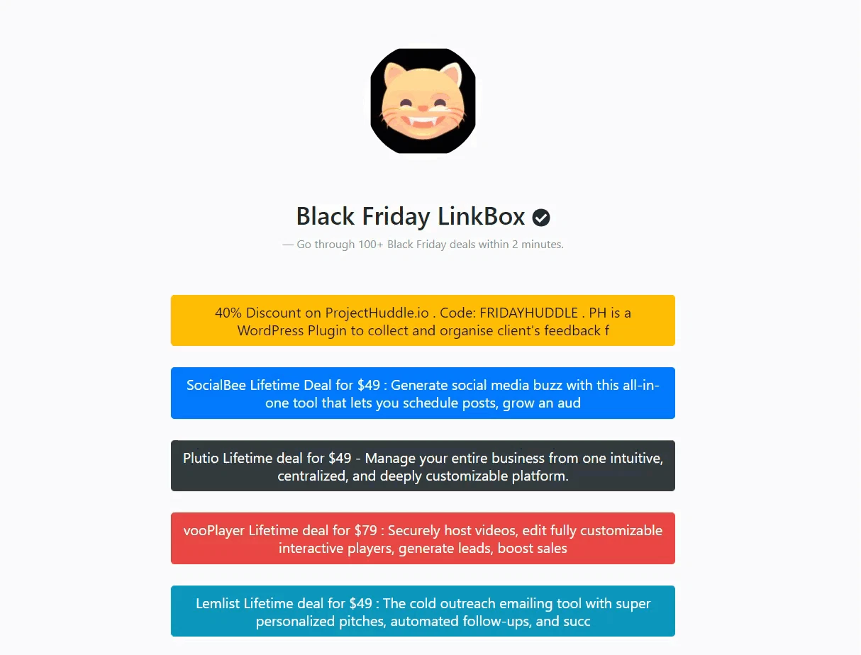 Black Friday LinkBox 2018