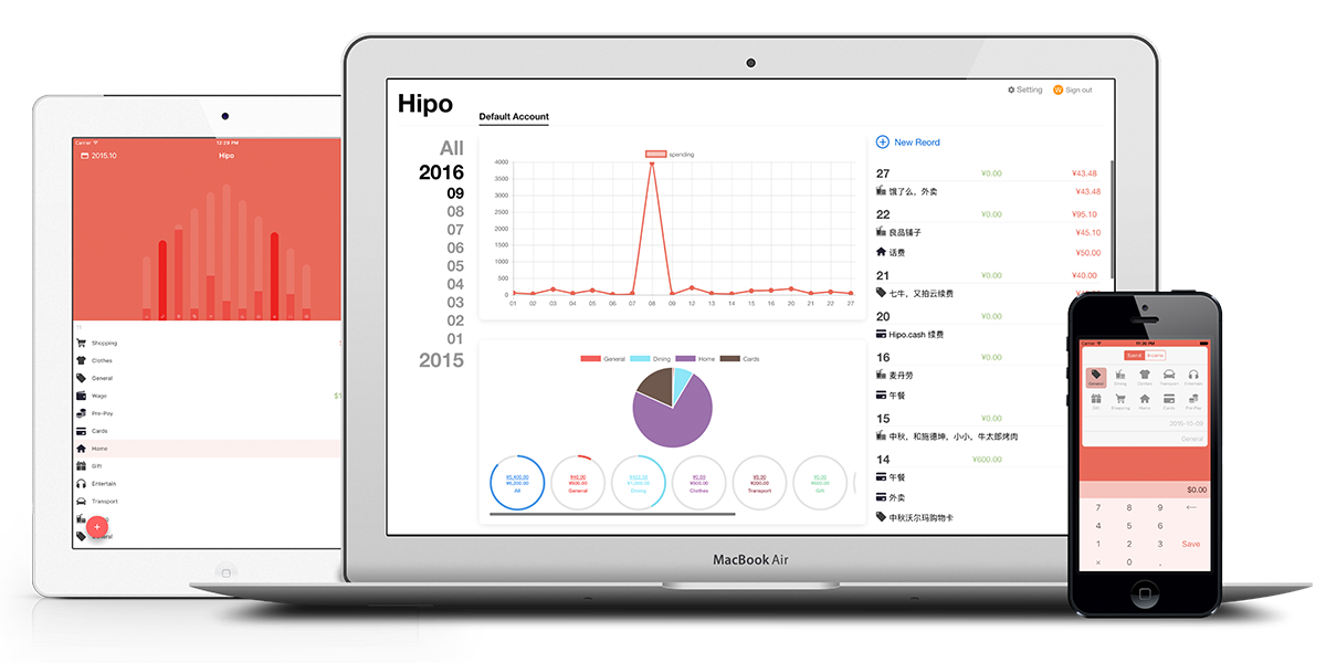 Hipo Dektop - Track your expenses and focus on budget balance gallery image