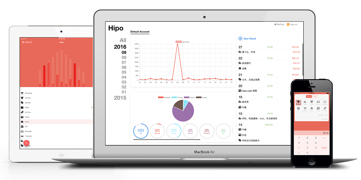 Hipo Dektop - Track your expenses and focus on budget balance media 1