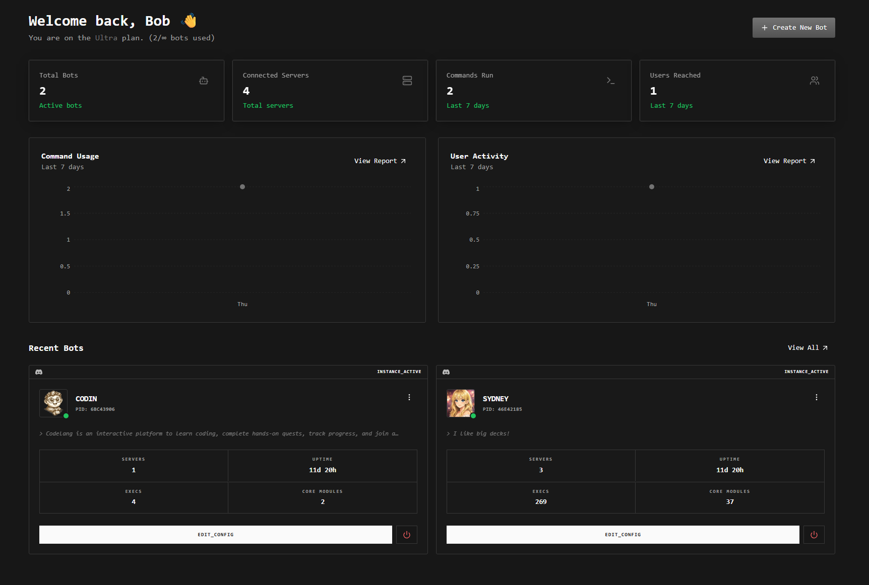 Build bots without Limits - Screenshot 4 showing product features and functionality