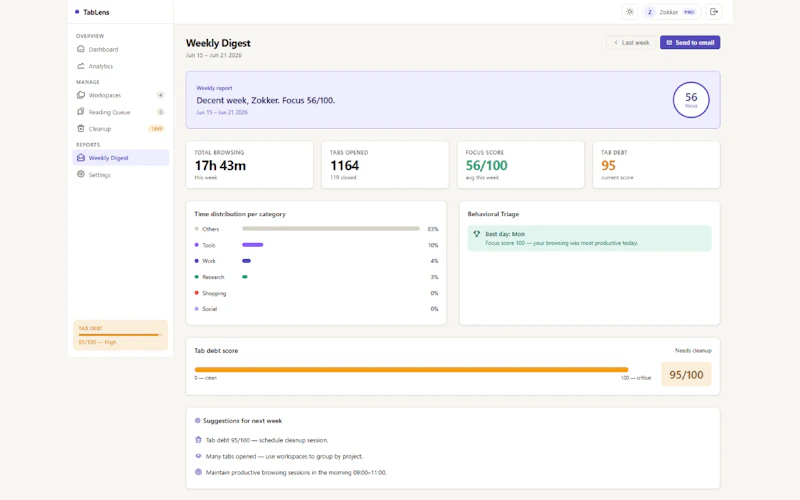 TabLens: Your browser tabs, organized. screenshot 5