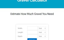 Gravel Volume Calculator media 2