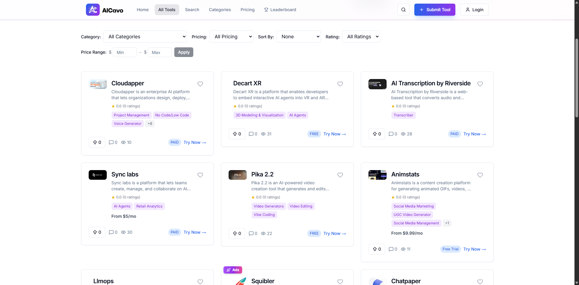 AICavo - Screenshot 3 showing product features and functionality