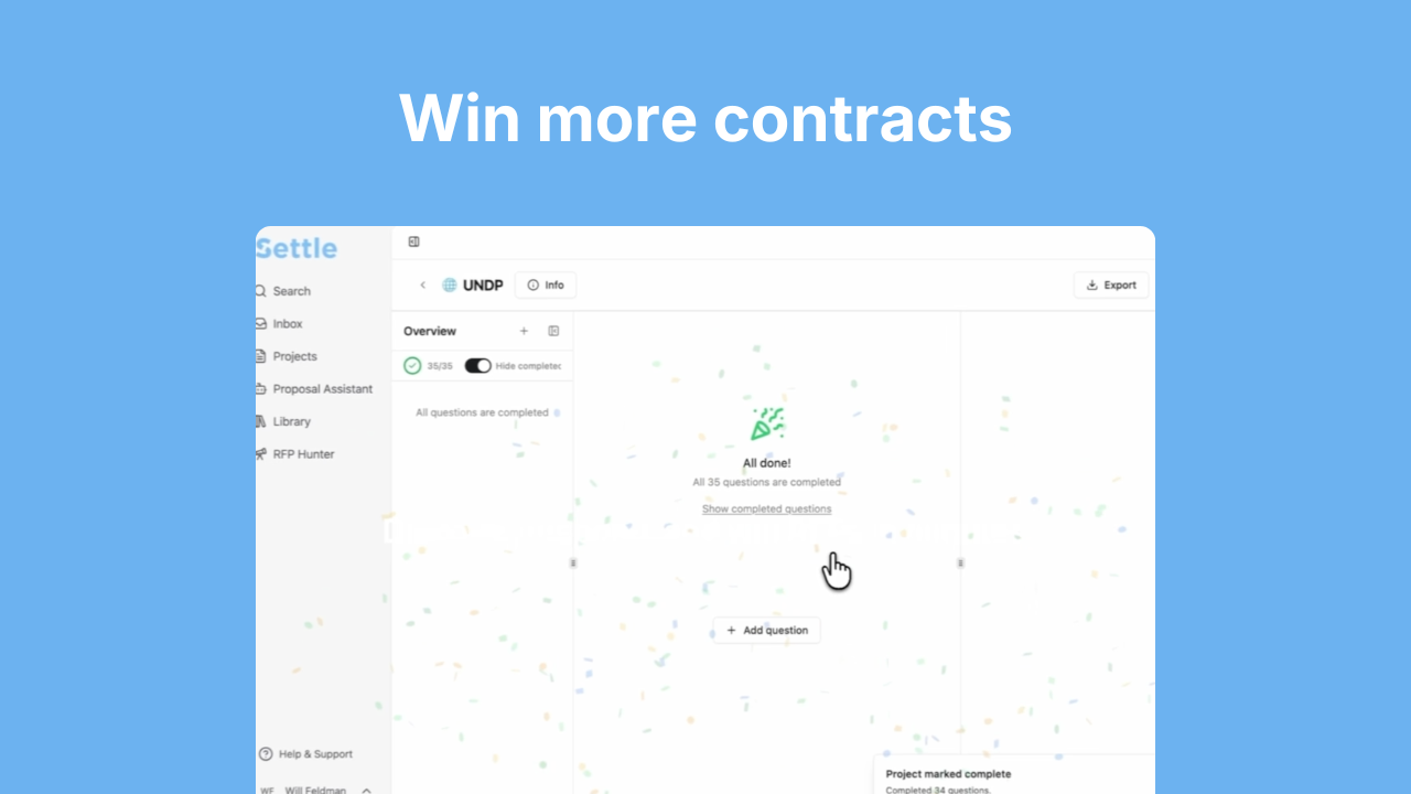 Settle - Screenshot 3 showing product features and functionality