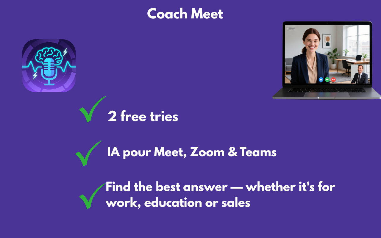 Coach Meet - Main product screenshot demonstrating key features and user interface