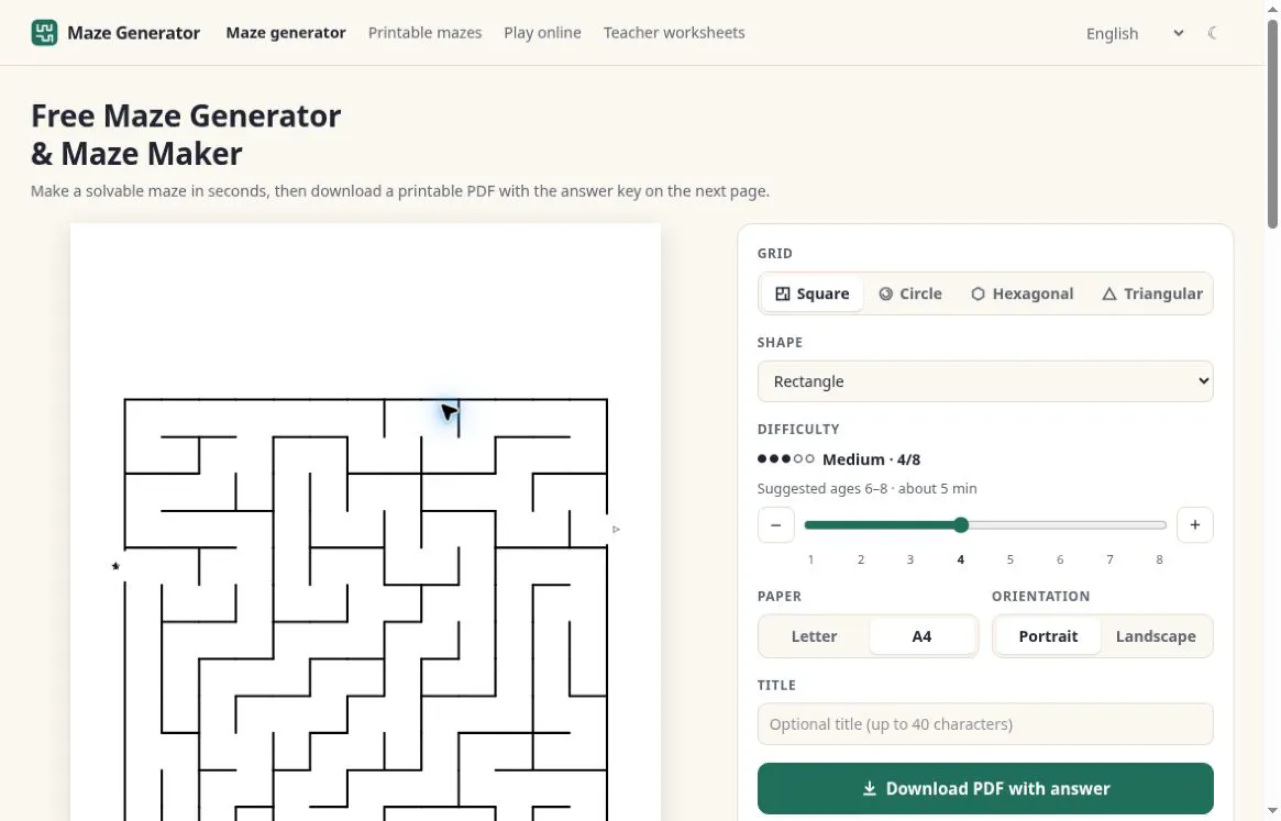 Maze Generator gallery image