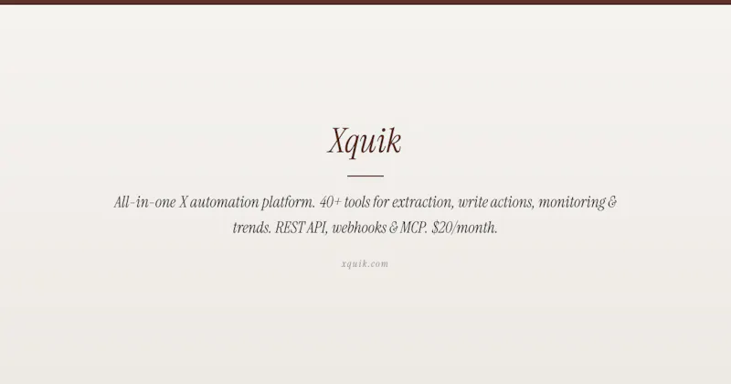 Xquik screenshot 1