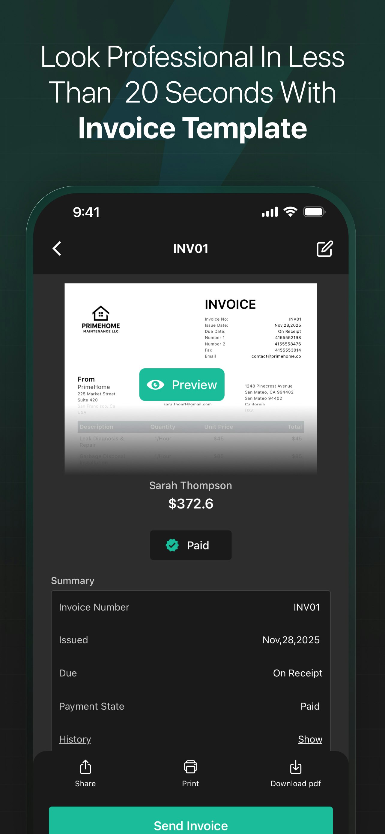 SnapBill - Invoice Template gallery image