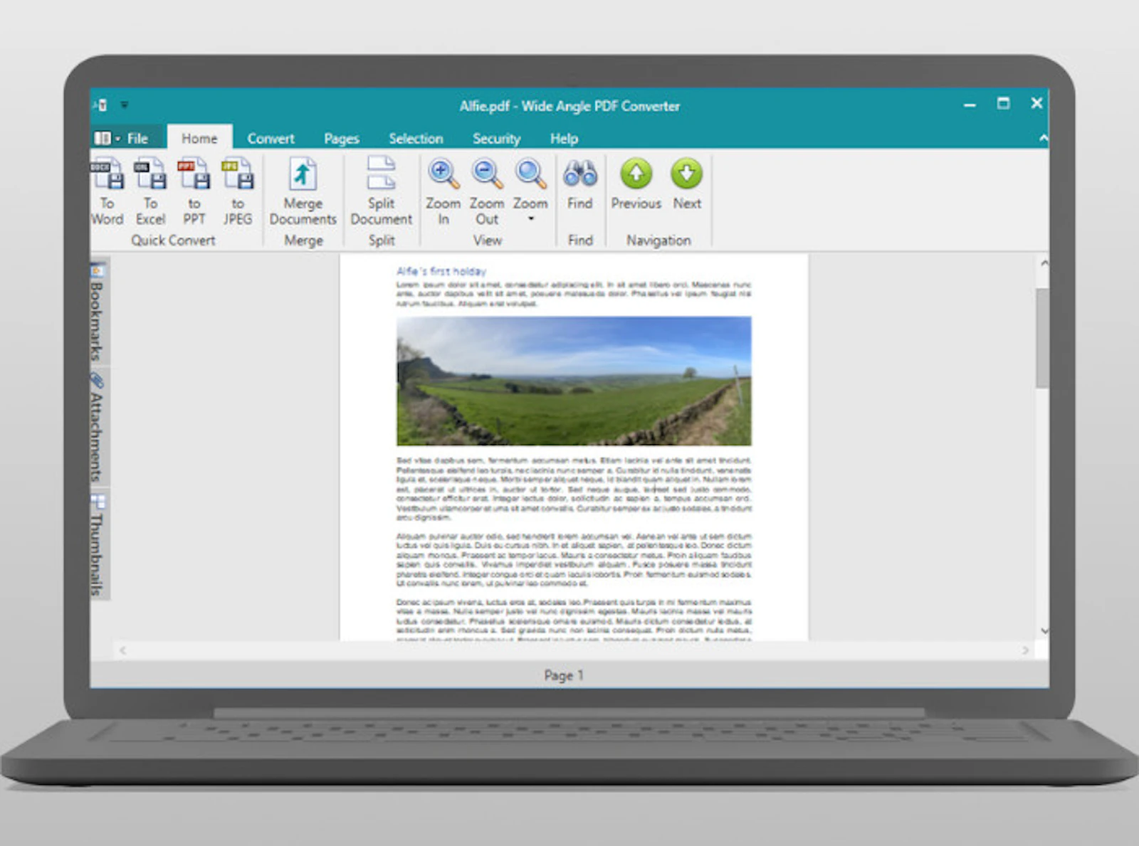 Wide Angle PDF Converter screenshot 2