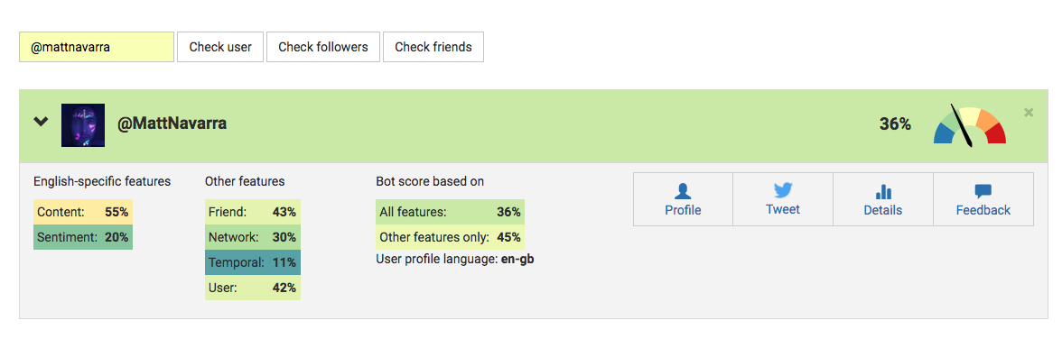 Botometer for Twitter gallery image