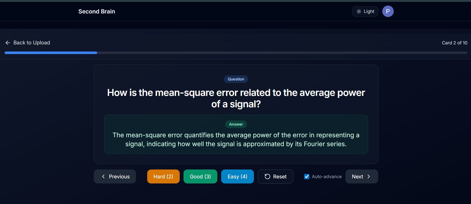 Second Brain - Screenshot 3 showing product features and functionality