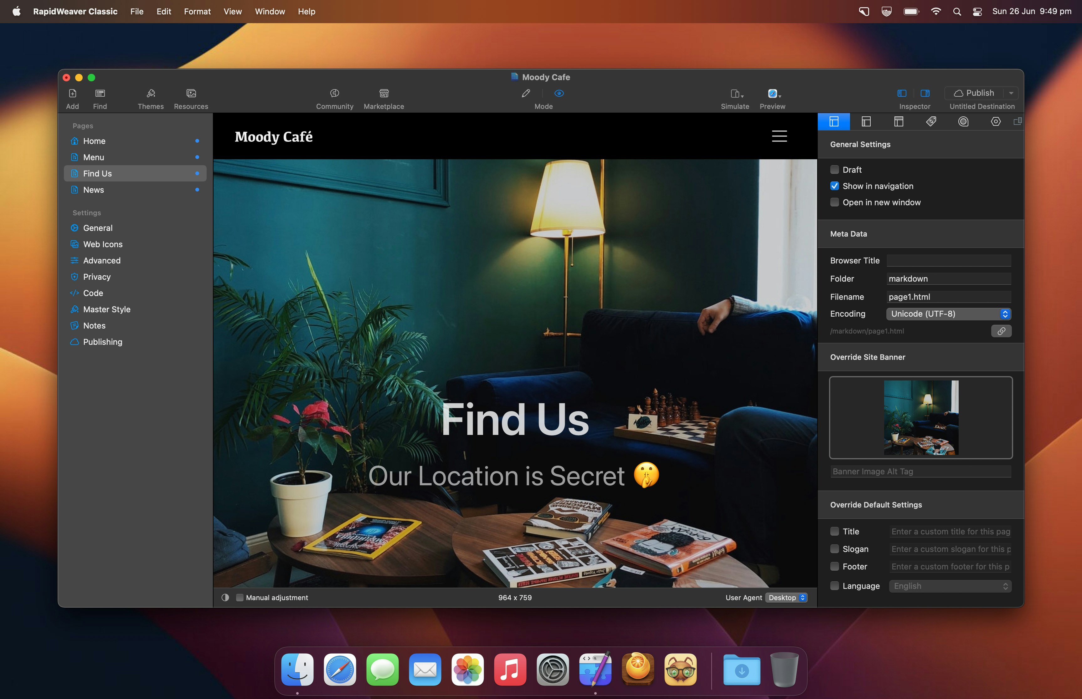 Rapidweaver Classic media 1