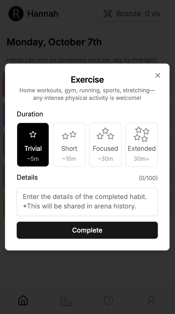 HabitArena gallery image