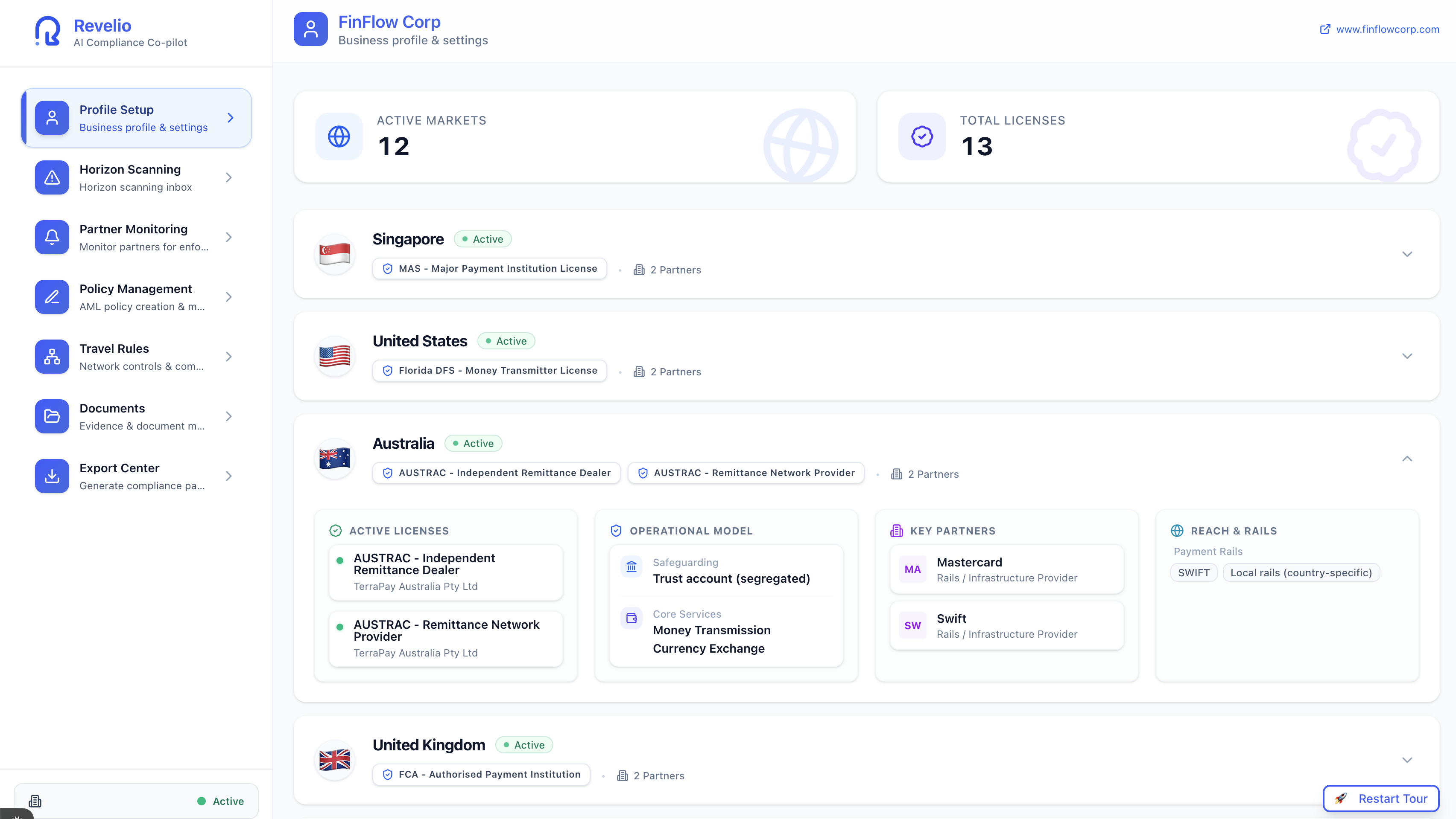 Revelio - Main product screenshot demonstrating key features and user interface