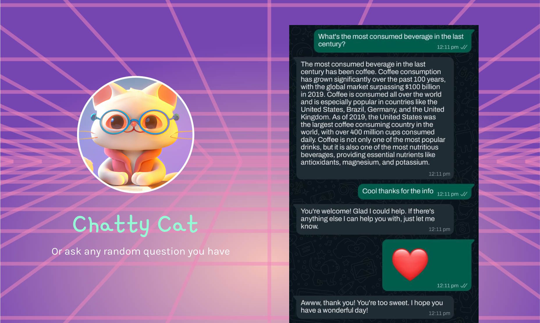 Gatty Cat - CHATGPT su WhatsApp media 4