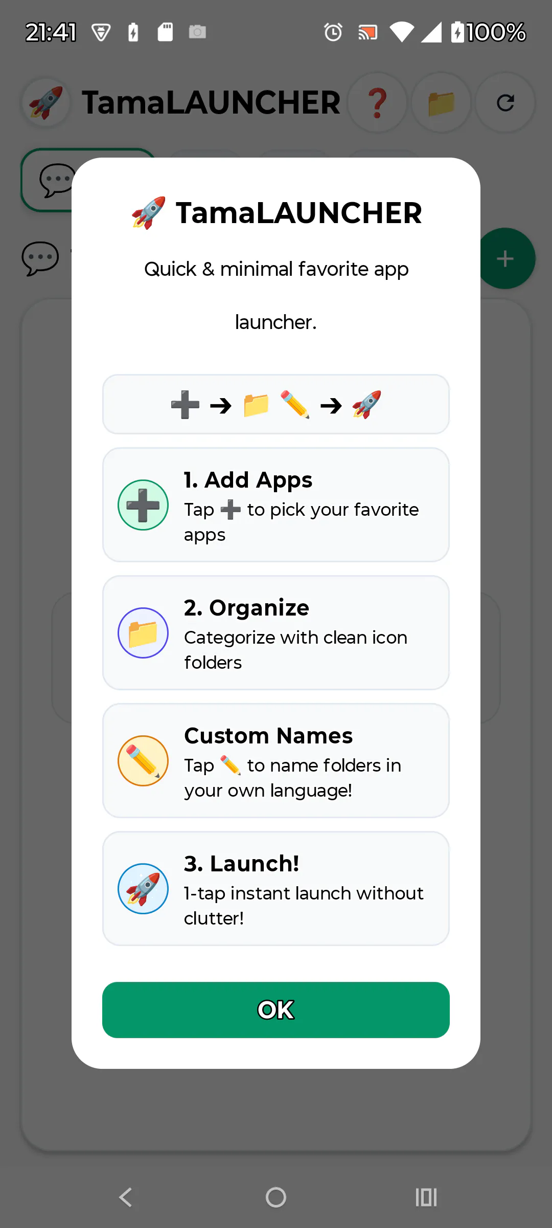 TamaLAUNCHER gallery image