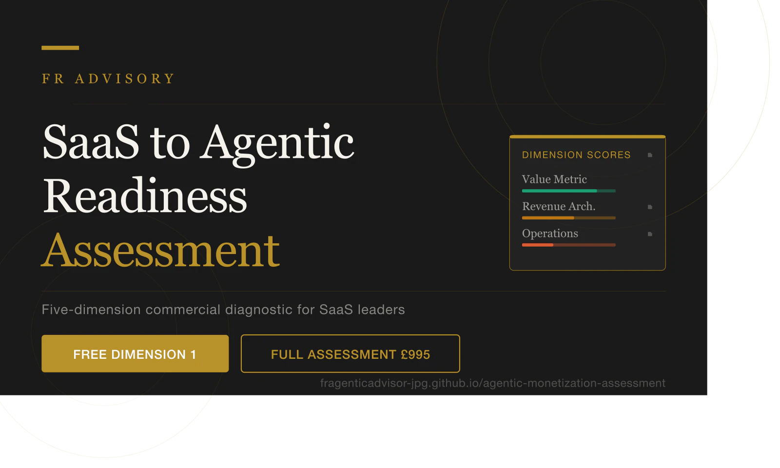 SaaS to Agentic Readiness Assessment screenshot 1