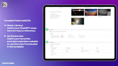 PromptX Command Center - Notion Template gallery image