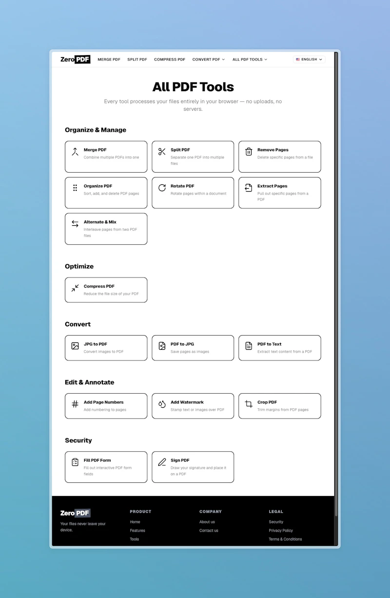 ZeroPDF screenshot 4