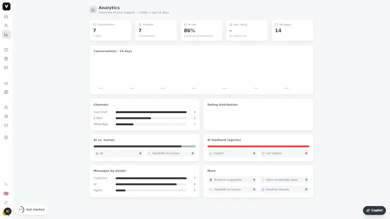 askVela – Live Chat & AI Support screenshot 4