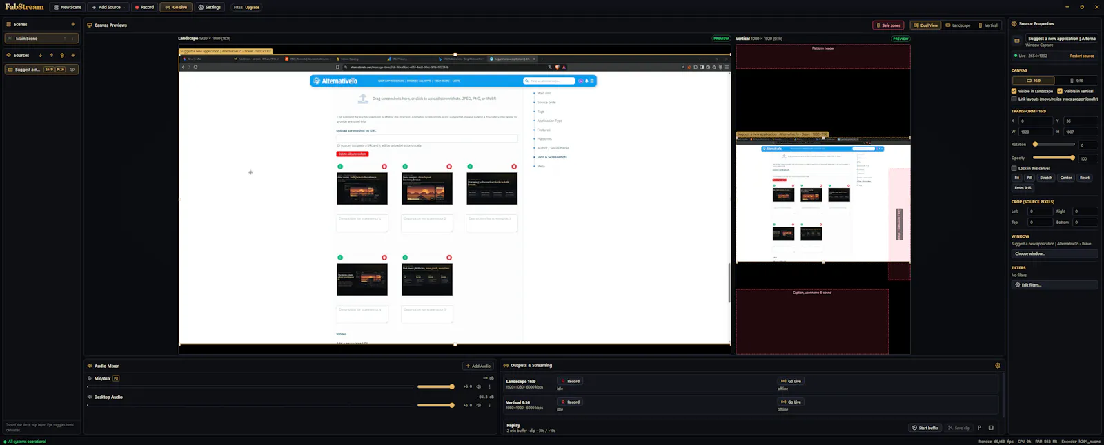 FabStream screenshot 1