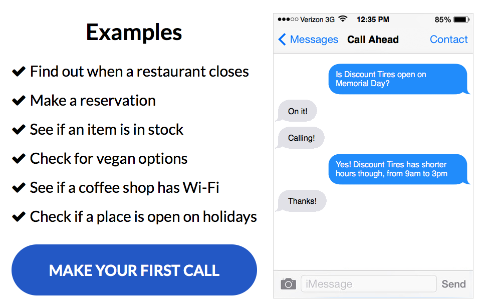 Call Ahead gallery image