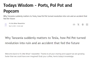 A Little Wiser Newsletter gallery image