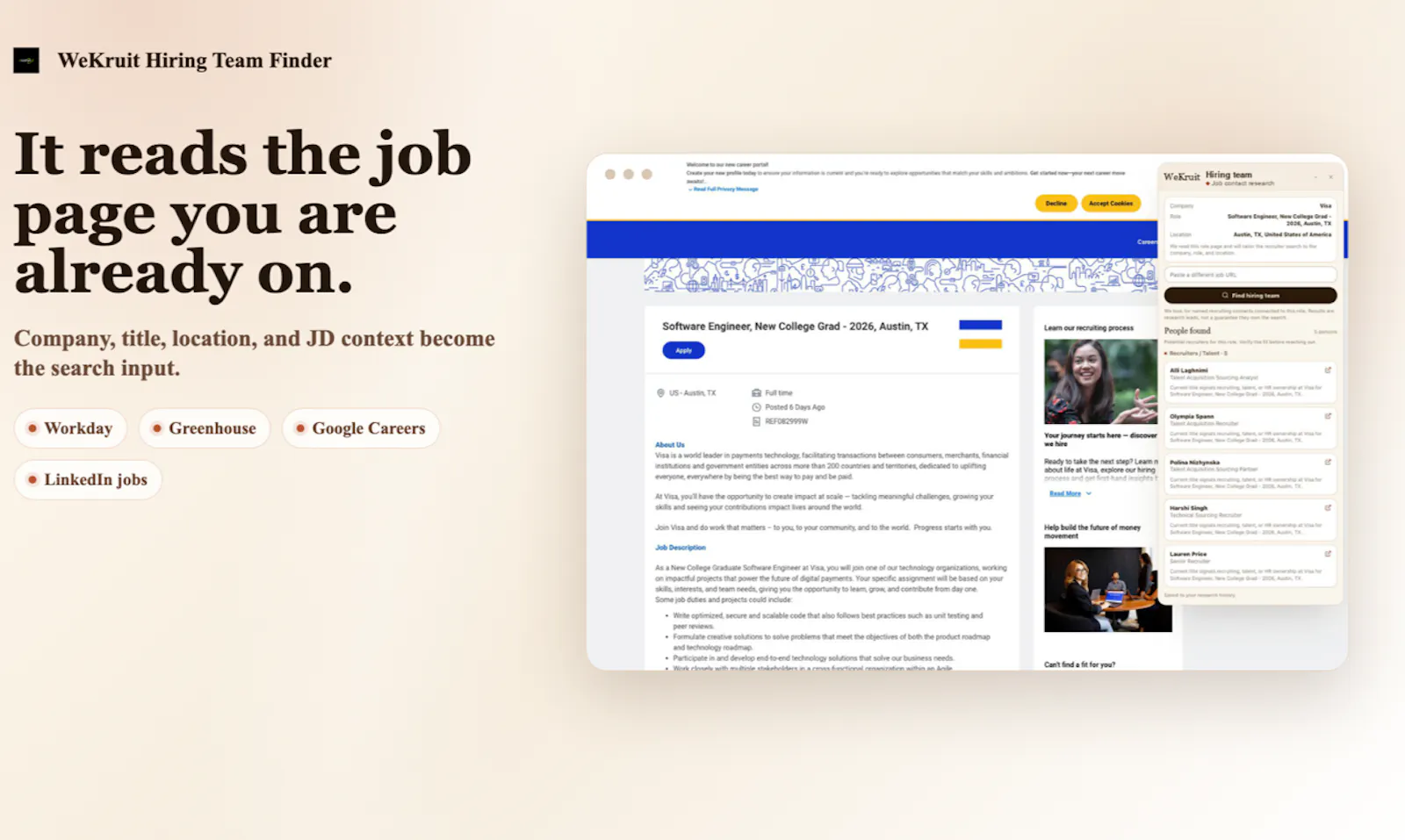 WeKruit Hiring Team Finder screenshot 2
