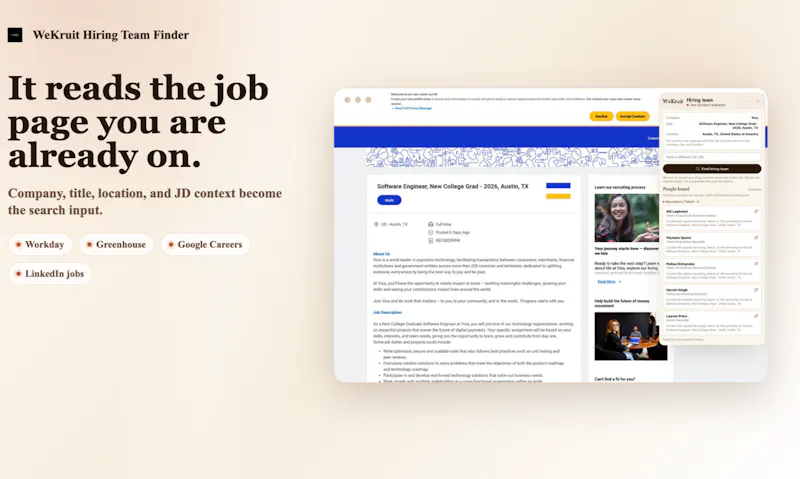 WeKruit Hiring Team Finder screenshot 2