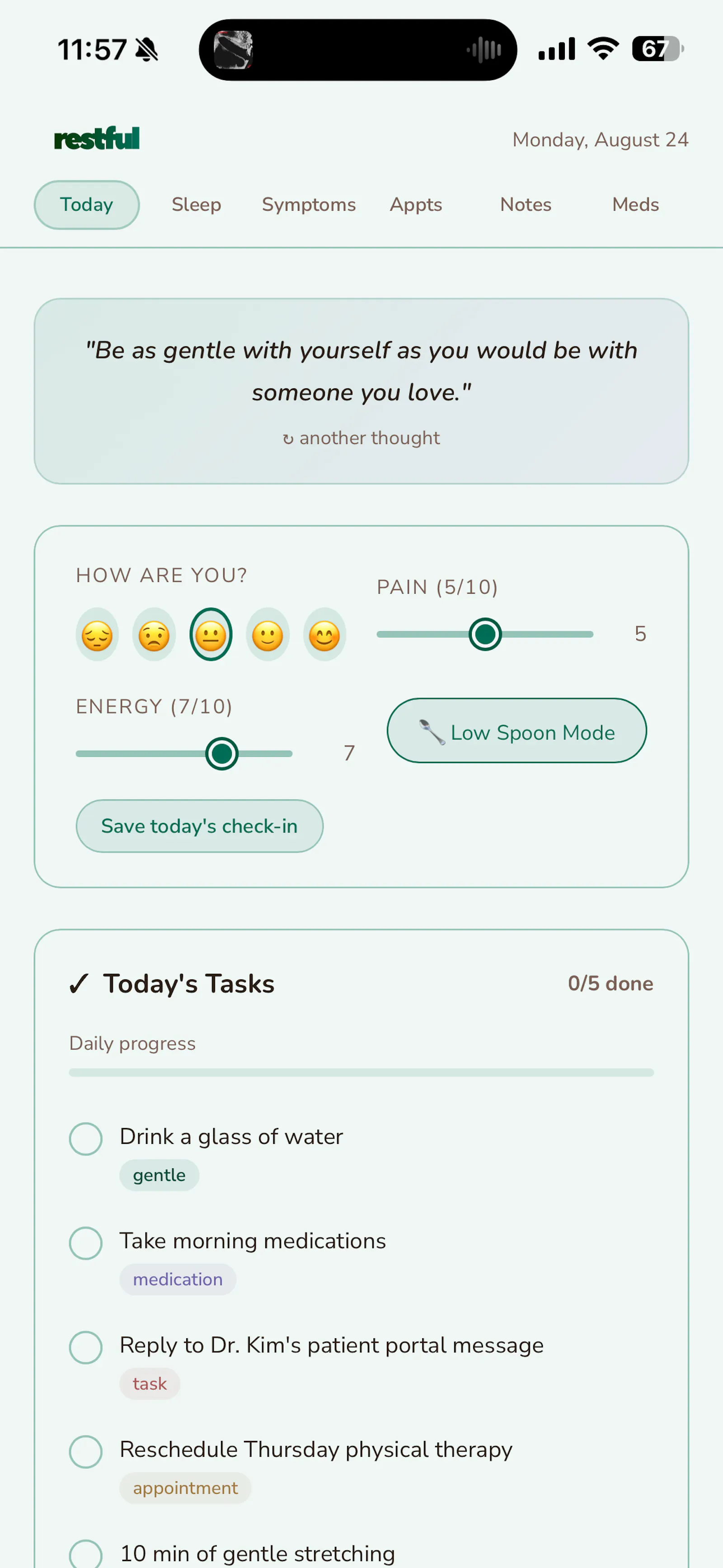 Restful: Chronic Illness Care screenshot 8