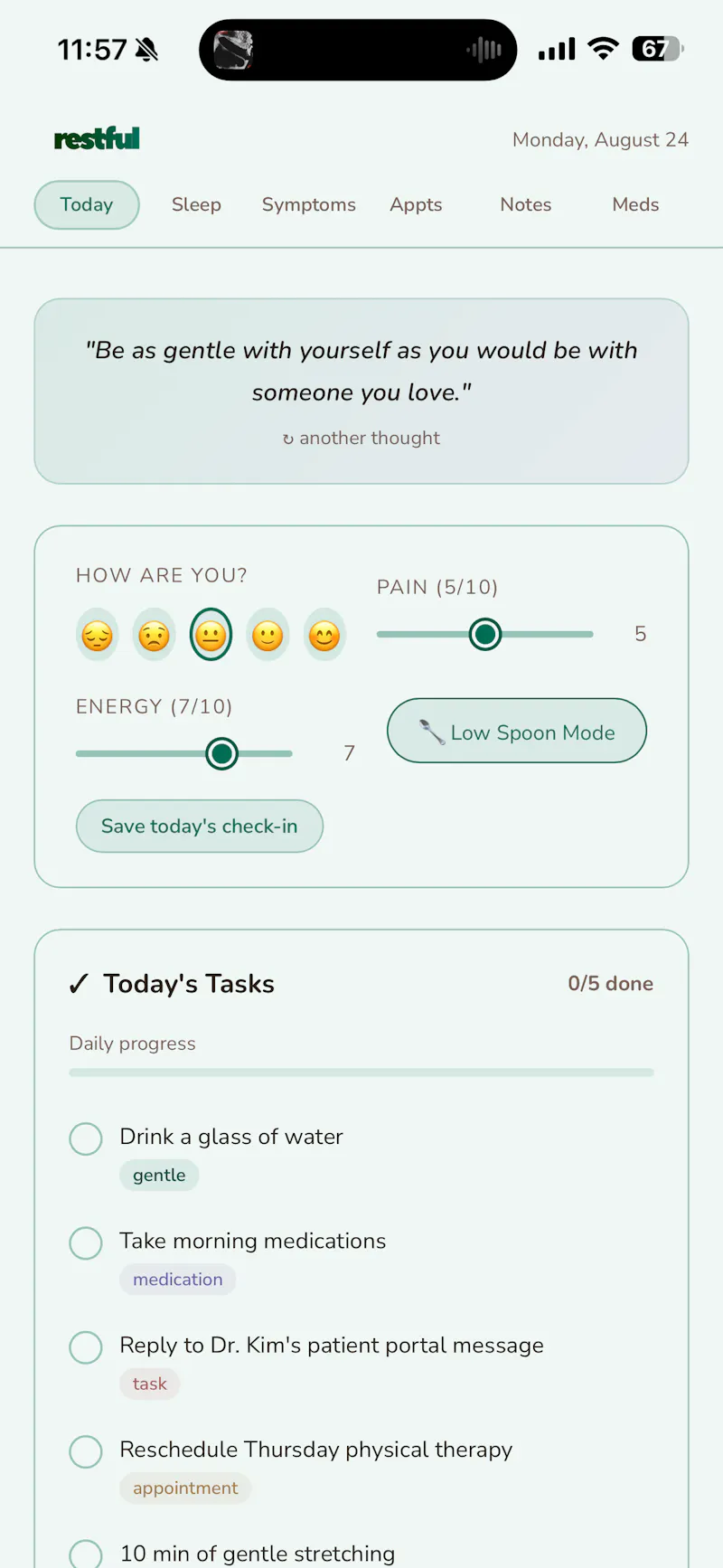 Restful: Chronic Illness Care screenshot 8