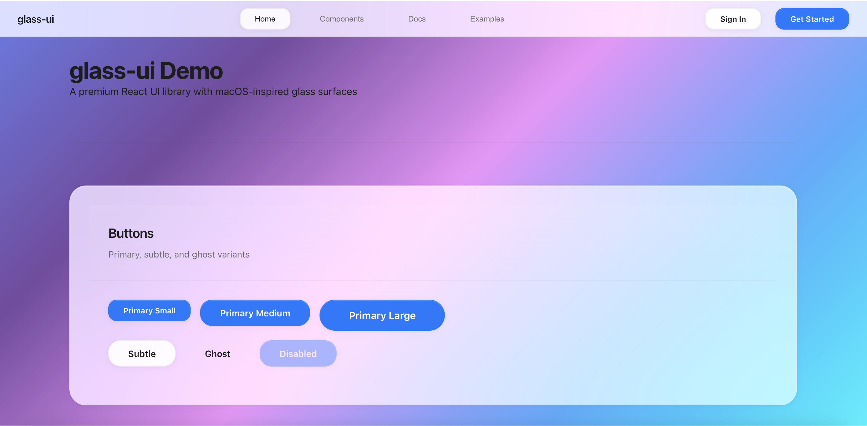 Apple Liquid Glass UI gallery image