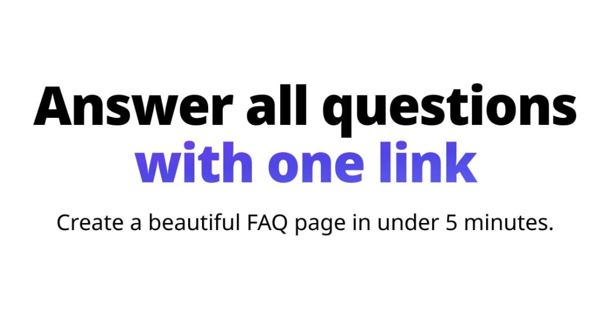 My FAQ Page media 1