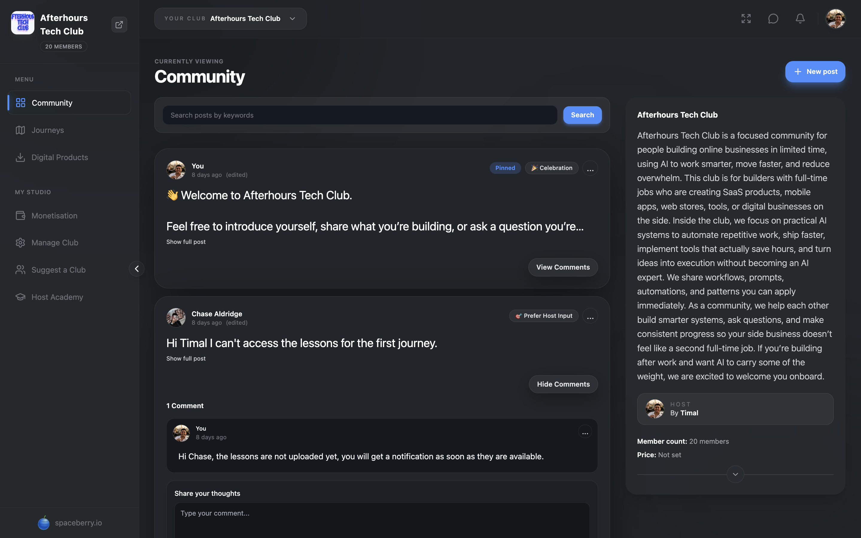 Spaceberry.io gallery image