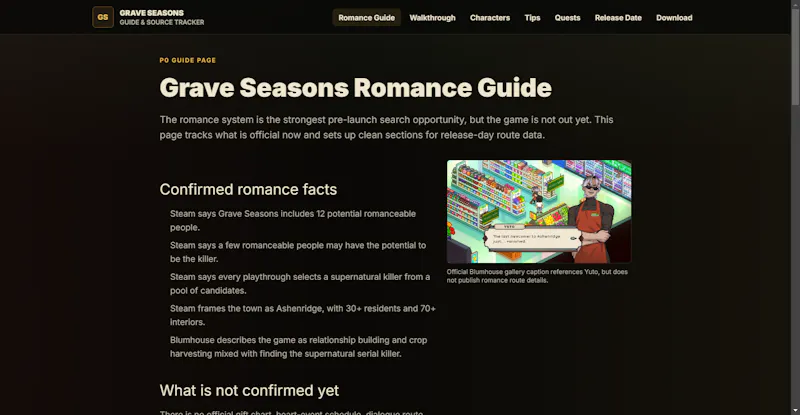 Grave Seasons Guide screenshot 4