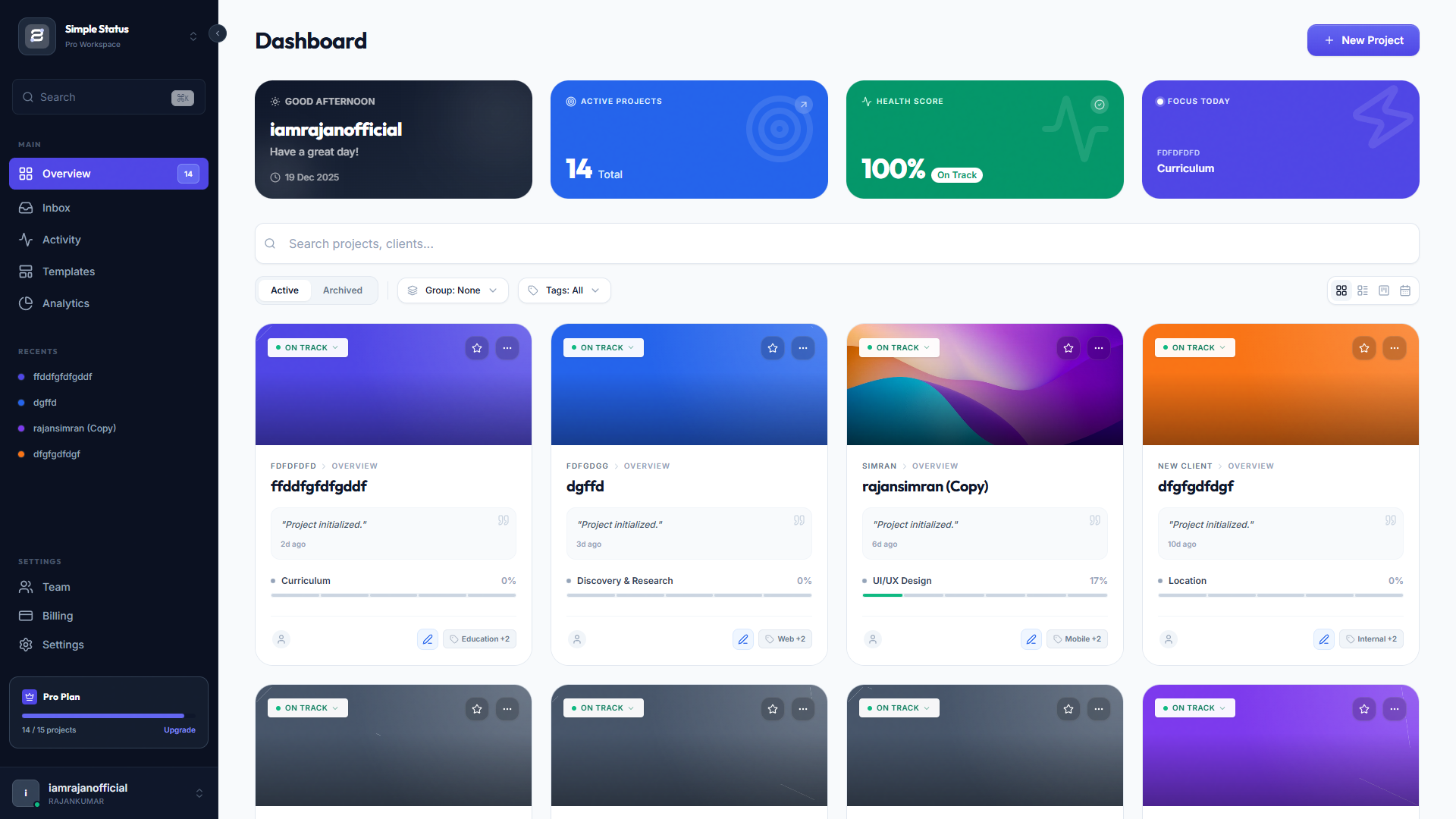 Simple Status gallery image