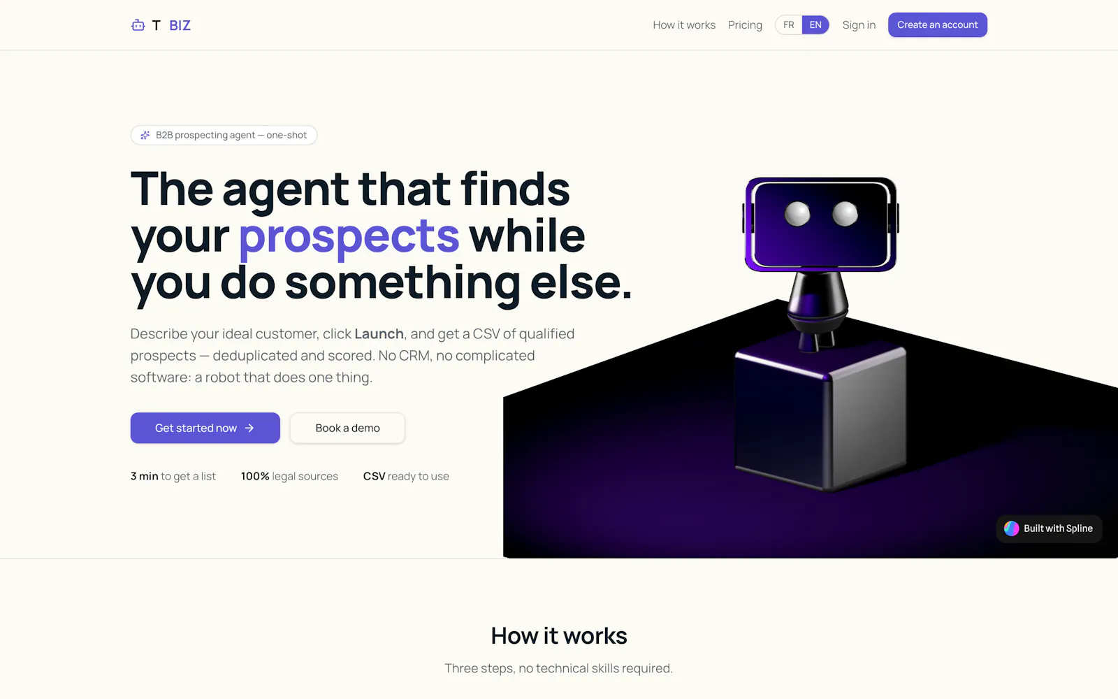 T BIZ — Qualified B2B leads in minutes screenshot 3
