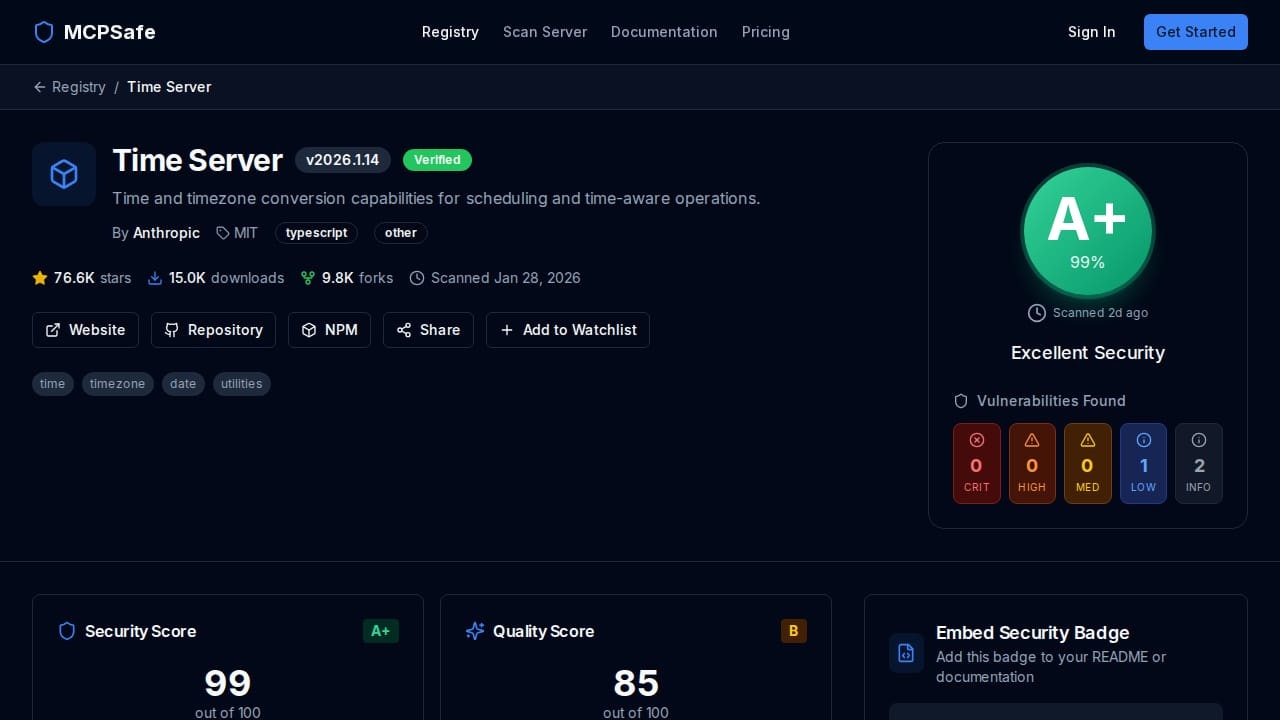 MCPSafe - Screenshot 3 showing product features and functionality