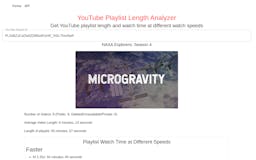 YouTube Playlist Length Analyzer media 3
