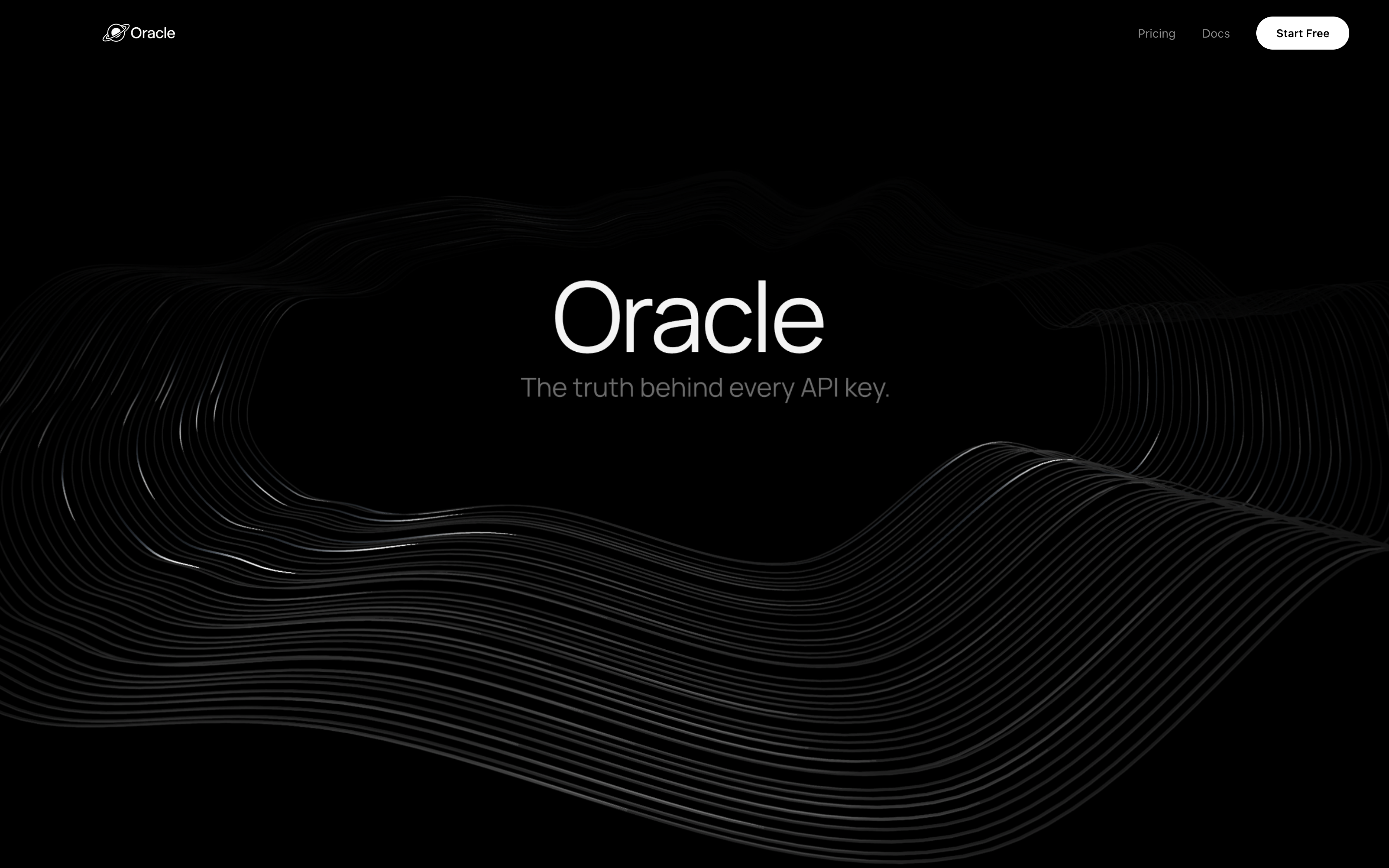 Oracle - Main product screenshot demonstrating key features and user interface