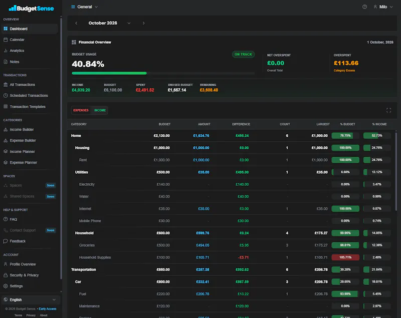 Budget Sense screenshot 3
