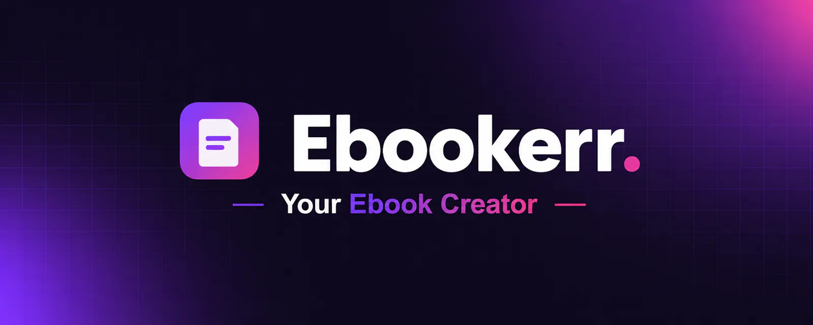 ebookerr - Your Ebook Creator  screenshot 1