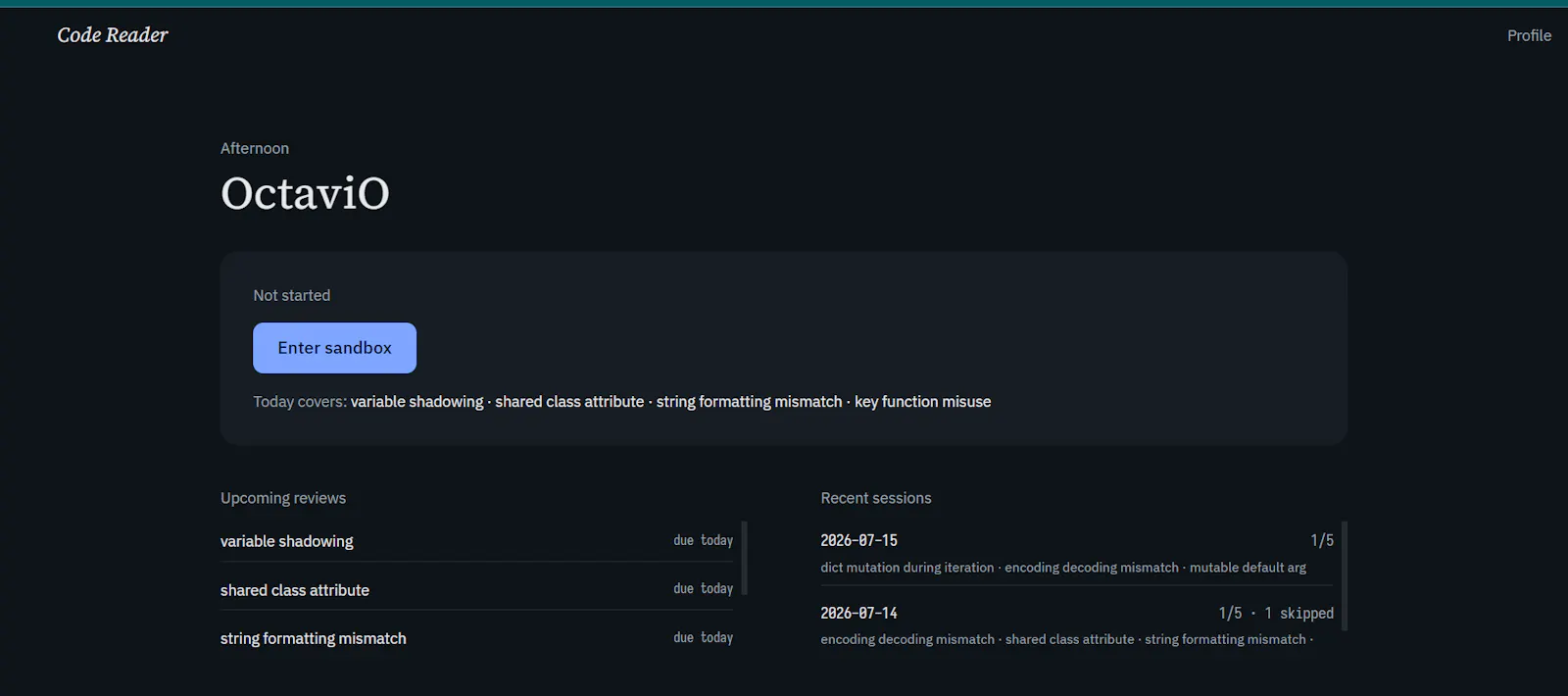 Code Reader screenshot 1