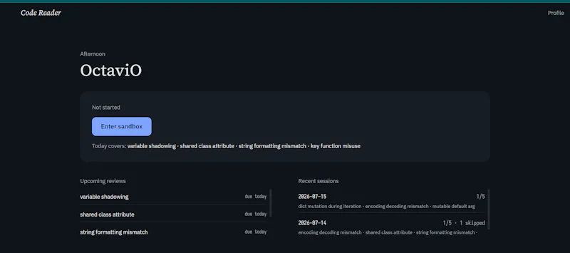 Code Reader screenshot 1