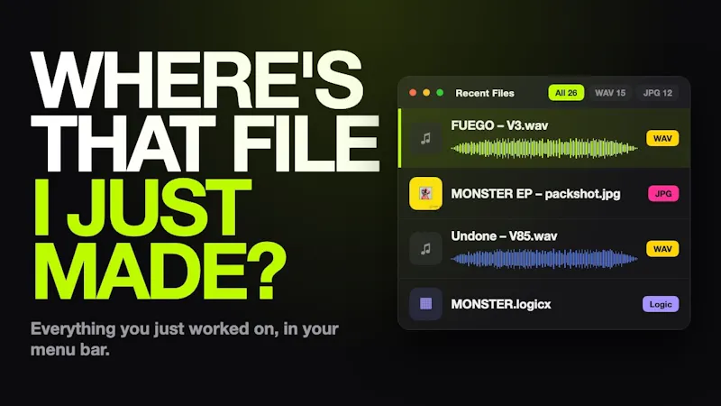 Recent Files screenshot 1 (video preview)